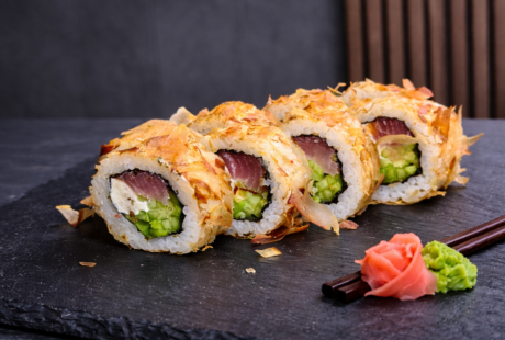 Каліфорнія з печеним лососем